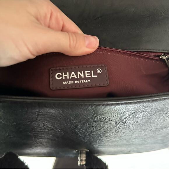 AUTHENTIC Chanel Studded Medium Boy Bag - Picture 8 of 16